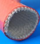 Easy to install Silicone Rubber Fiberglass Sleeving , Silicone Coated Sleeving