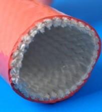 Quality Easy to install Silicone Rubber Fiberglass Sleeving , Silicone Coated Sleeving wholesale