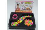 100Pcs DIY Children'S Play Jewellery Set , Little Girls Cordless Pop Bead Set