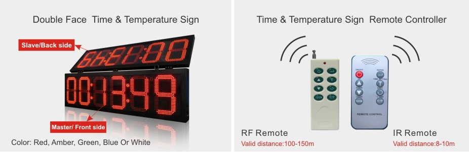 Pixel Pitch Other Outdoor Led Clock Time Date Temperature Sign Power Input 110/220VAC
