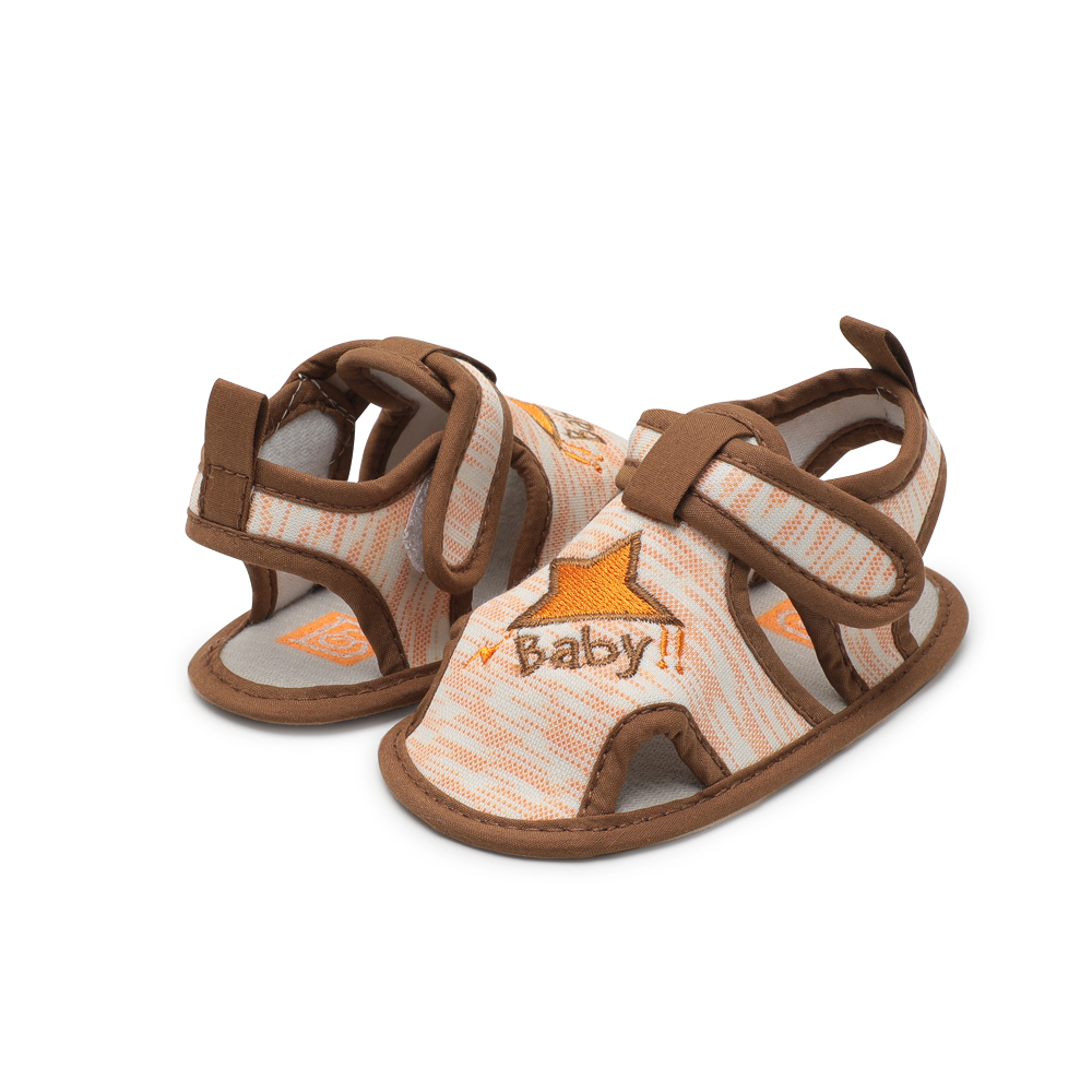 Hot sale Cotton fabric Cartoon print 0-2 years boy cool toddler baby sandals