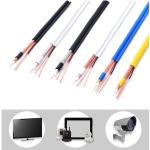 PE PVC Jacket RG59 2DC Coaxial Cable For Local Communication