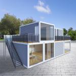 China Luxury Easy Assemble 2 Story 3 Bedroom Modular Homes Casas Prefabricadas