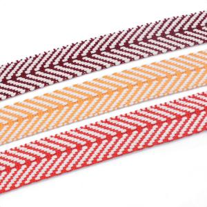 Quality Multi Colors Thick Custom Jacquard Herringbone Webbing Tape 40mm wholesale