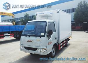 Quality Gasoline Engine 82 HP 4x2 Mini Refrigerator Van Truck Transport Ice Cream 1 T wholesale