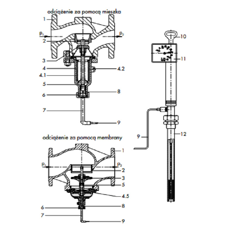 ANSI Version 4 Temperature Regulator Alloy / Steel Material NPS ½ To NPS 6 Valve Size