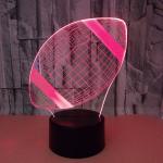 Football colorful 3d LED USB night light small table lamp Touch remote control