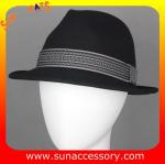 4190379 Sun Accessory customized winner fashion wool felt fedora hats,unisex