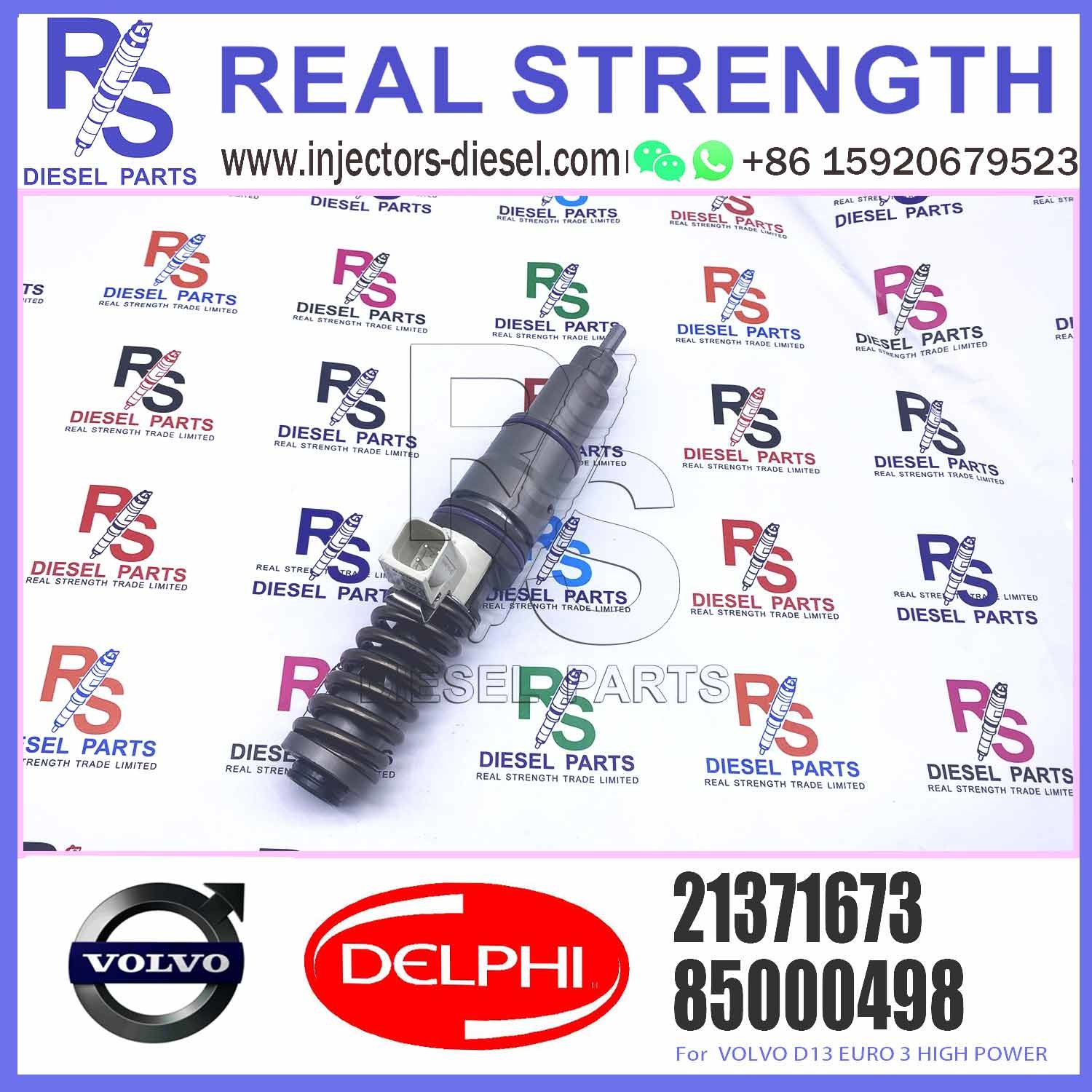 Fuel Injector 21371673 VOE21371673 21340612 for V-O-L-V EC380D EC480D Excavator BEBE4D24002