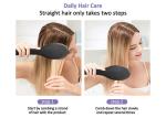 Anion Hair Straightener Brush Comb 110-240V With Rubber Handle