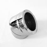 90 Degree Elbow Double Wall Angled Chimney Pipe With Ceramic Fibers Insulation