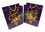 Disposable Rope Handle Gift Bags , Hot Stamping Happy New Year Gift Bag