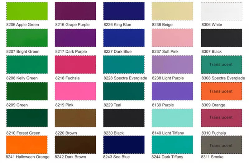 Decorative PVC Fluorescent Color Cutting Vinyl Film 0.1mm Scratch Resistant