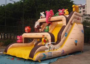 Quality Noah's Ark Kids Inflatable Games Bounce House And Slide Commercial Grade made of 18 OZ. lead free pvc tarpaulin wholesale