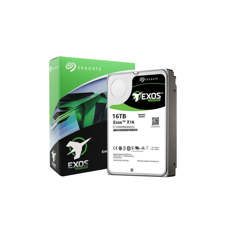 Seagate ST16000NM001G Exos 16TB Enterprise HDD X16 SATA 6Gb/s 512e/4Kn 7200 RPM 256MB Cache 3.5" Internal Hard Drive