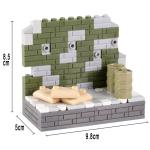 WW2 city wall military accessories map secen soviet soldier officer mini figure