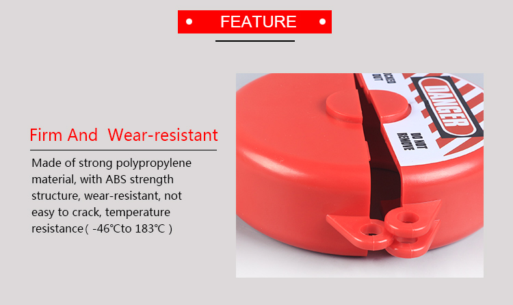Wear Resistant Gate Valve Lockout With Engineering Plastic Nylon ABS Material
