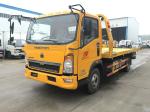 Road Vehicle Flatbed Tow Truck , Medium Duty 3t 24 Hour Tow Truck High