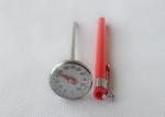 Stainless Steel Bimetallic Coffee Milk Thermometer Pocket Type With Plastic