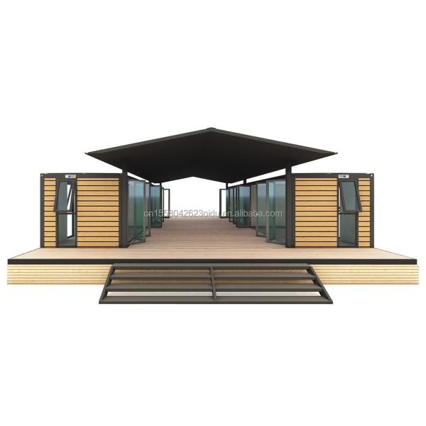 40ft Large Container House for Hotels and Countryside Resident Log Prefabricated
