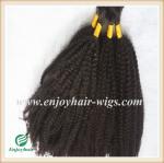 Indian 5A virgin hair bulk ,natural color(can be dye) afro kinky curly 10''-26'