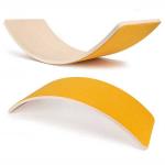 Yoga Fitness Curvy Wooden Wobble Balance Board 19 x 30 x 82 cm