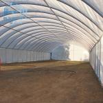 Polyethylene Vegetable Tunnel Film Greenhouse Galvanized Single Span