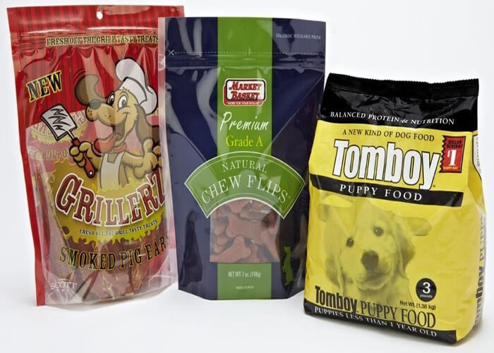 Custom Printed Animal Feed Packaging Bags Stand Up Pouch With Zipper Moisture Proof