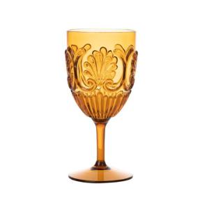 Quality Scollop Design Acrylic Wine Glass 450ml / 15.5oz BPA Free Shatterproof wholesale