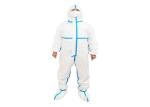 FDA CE Sterile Disposable Chemical Suit , Waterproof Disposable Coveralls