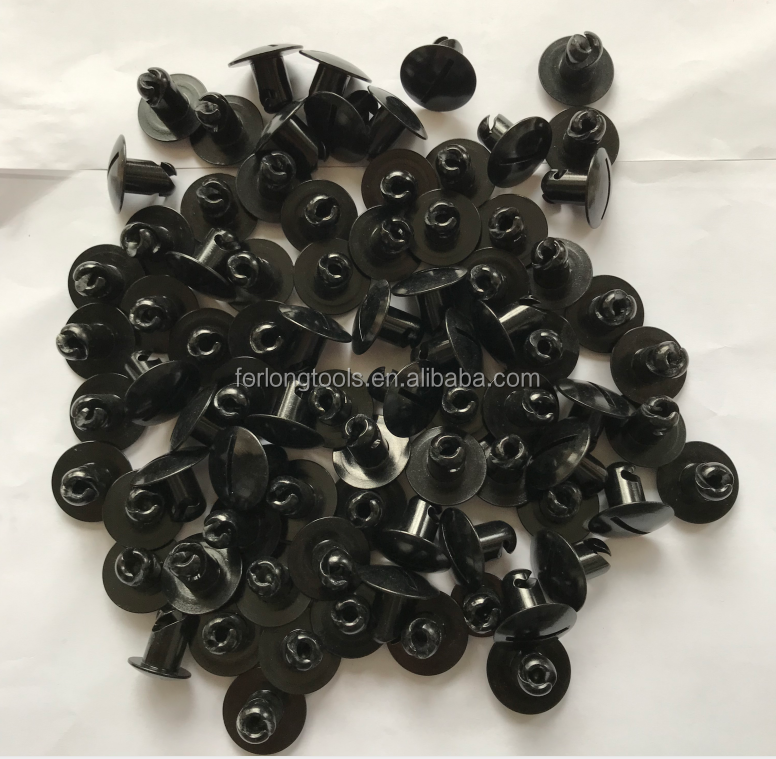 Universal Purpose 5/16*7/16*3/8 Inch Grip Quarter Turn Buttons DZUS OE NO. Black/Silver for Replace/Repair