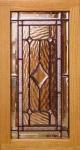 decorative glass in cabinet door