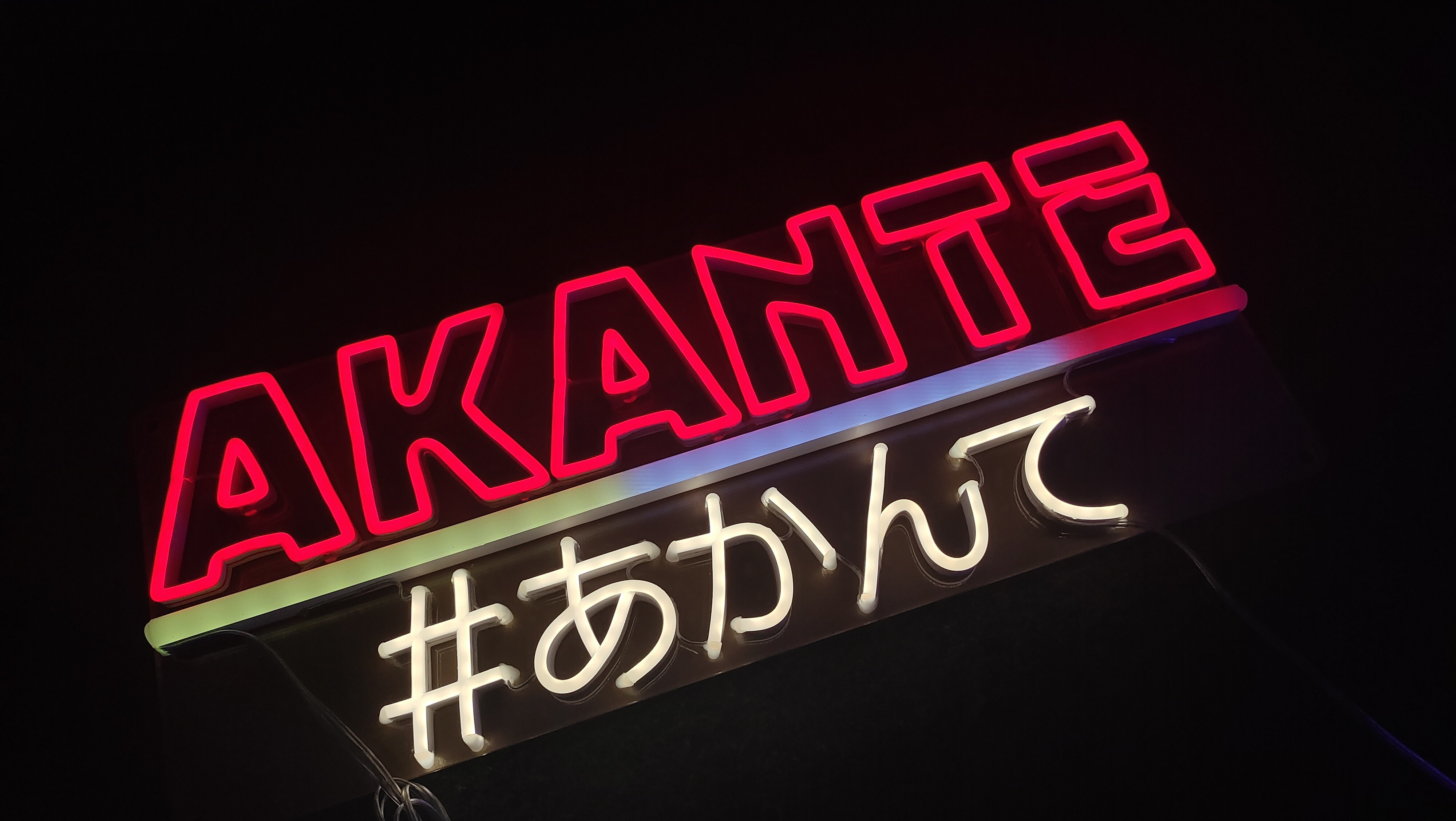 Custom neon sign size letter multiple color RGB neon flex tube sign board