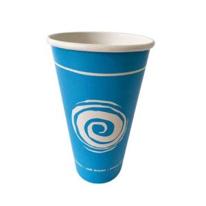 Quality Water Based Aqueous Coating 16 Oz Paper Cup Cold Beverage Recyclable wholesale