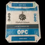 Square Bottom Cement Bag Custom 20Kg Polypropylene Tile Adhesive Woven Valve Bag