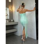 Women Shapewear Bodysuit Slim Fit Black Crop Top Skirt With Elastic Fabric