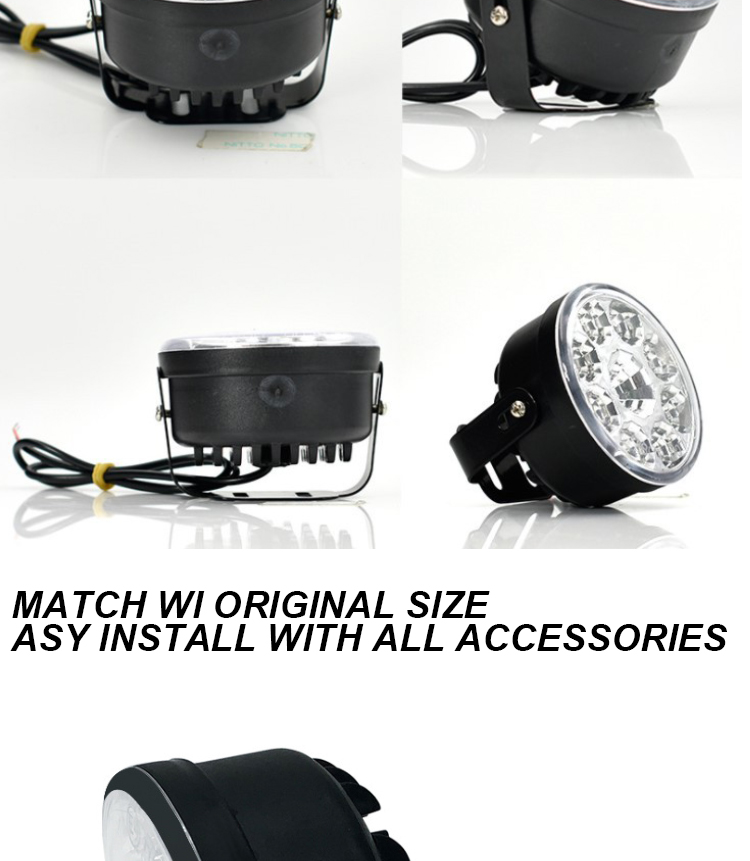 12V 5050 Driving Car Fog Lamp Led Bulb Round Led Daytime Running Light
