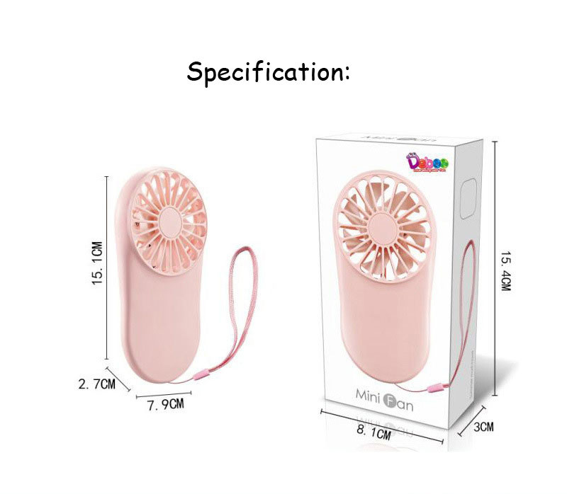 Mini portable usb handheld rechargeable fan with lanyard strap, Customized promotional gifts Fan