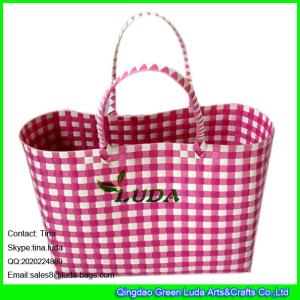 Quality LUDA large hobo shoulder bag pp strap weave leisure beach straw bag wholesale