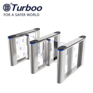 Quality Half Height Automatic Systems Turnstiles , Acrylic Arm Sliding Security Gates wholesale