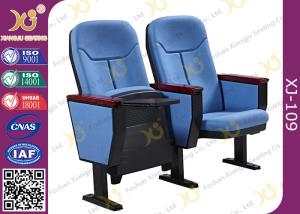 Quality Gravity Wear - Resistant Fabric Church Auditorium Chairs With Writing Pad wholesale