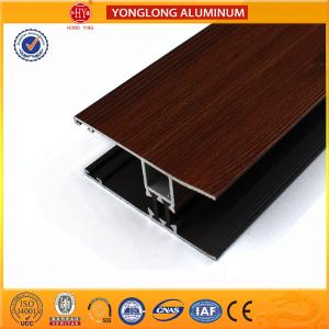 Quality Wood Grain Stereoscopic Aluminum Window Profiles Environmental Protection wholesale