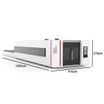 6025 8000W Metal CNC Fiber Laser Cutting Machine High Power Fully Enclosed 300m