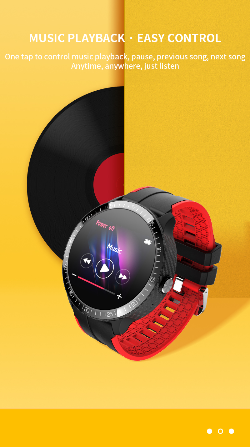 200mAh Battery IP67 smart watch full touch screen Magnetic Charging