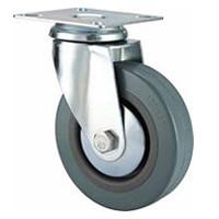 Quality light duty 4&quot; swivel grey rubber caster, 2.5 inch, 3 inch grey rubber castor, PVC caster wholesale