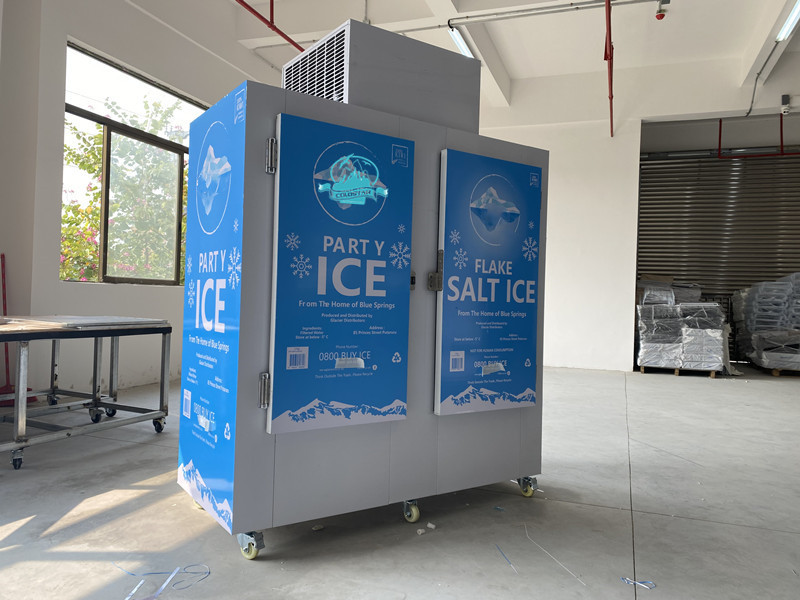 Gas Station Outdoor Dry Ice Bag Storage Freezer