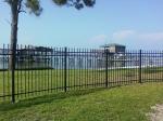 Customized Black Zinc Steel Metal Garrison Fence Panels Maintenance Free