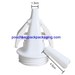 Quality White pp ABS adapters for breast milk bag and pump, connect pump with bag together wholesale