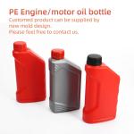 HDPE Engine Oil Empty Bottle Red Blue Gasoline Fuel Bottle