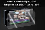 HD clear PET Screen Protector for iPhone , 100% Bubble-free,Anti-oil, high